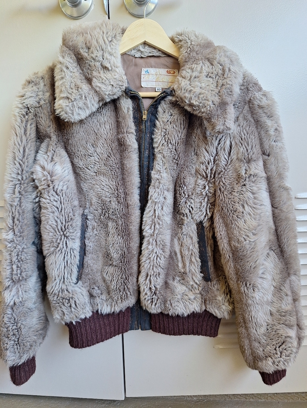 VTG 70s Trego’s Westwear Faux Fur Western Jacket S/M